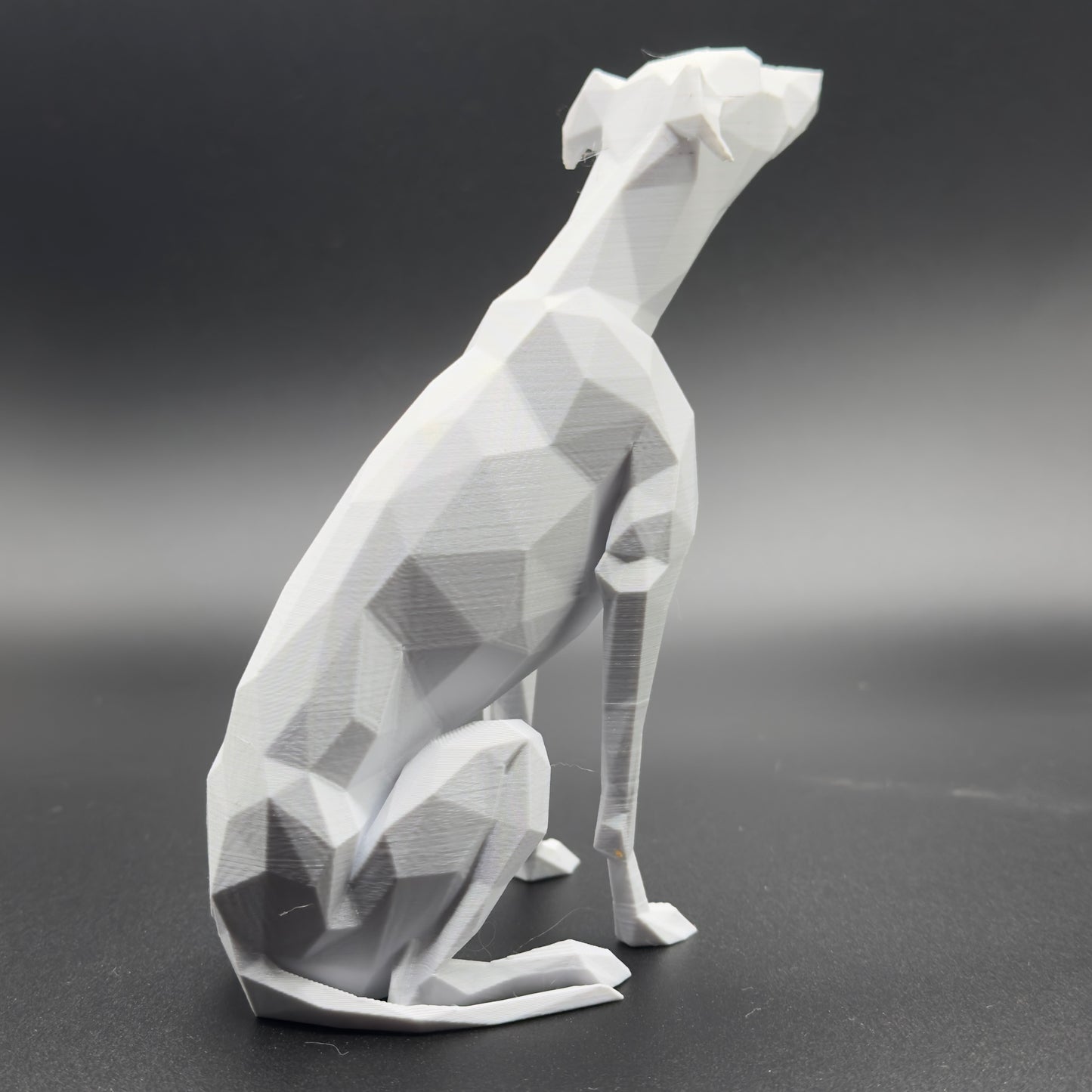 3d printed model of Whippet, Greyhound, Lurcher, Sighthound, saluki. Lightweight ornament, ideal gift, various colours. Stocking filler