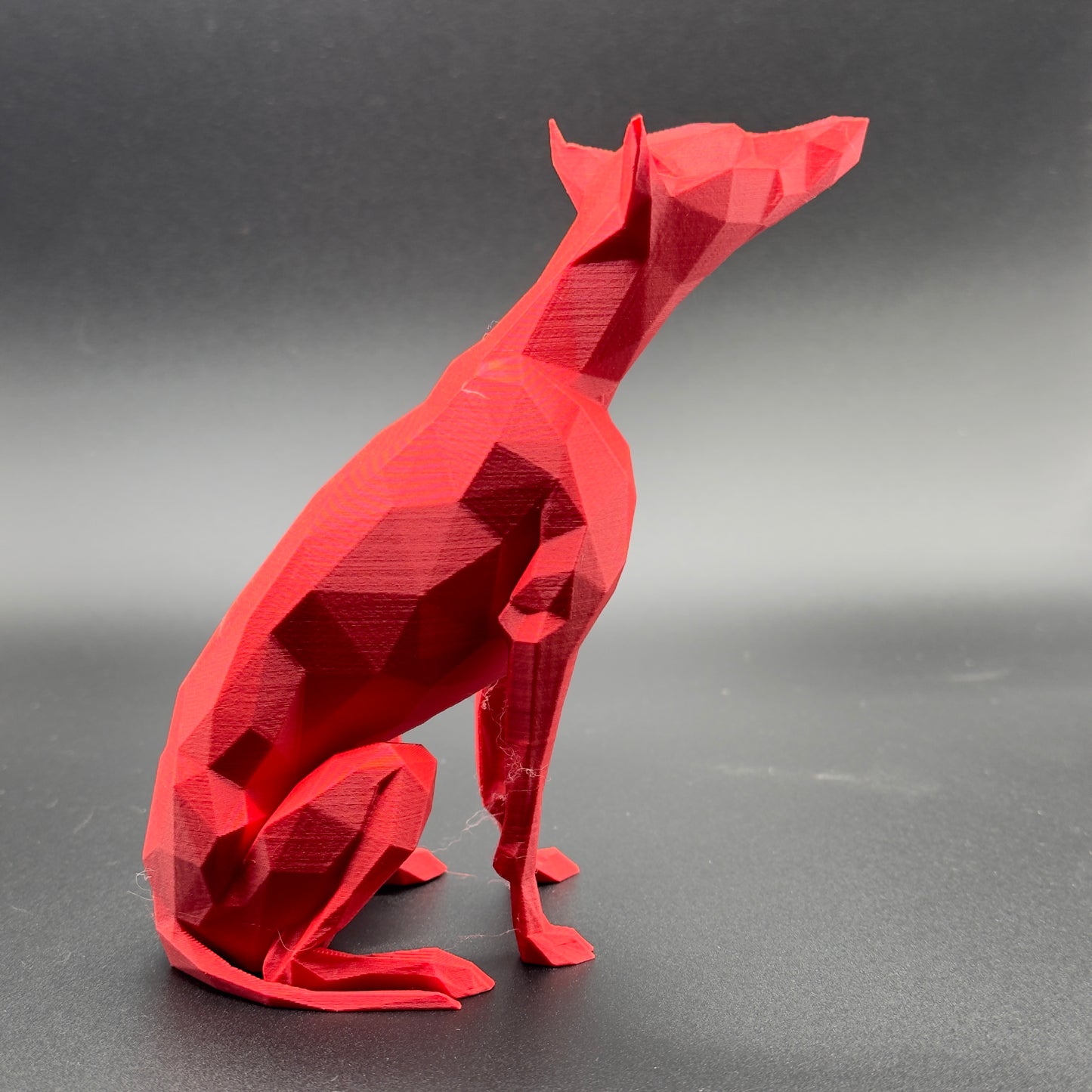 3d printed model of Whippet, Greyhound, Lurcher, Sighthound, saluki. Ears up Lightweight ornament, ideal gift, various colours. Stocking filler