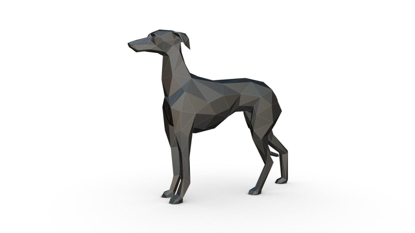 3d printed model of Whippet, Greyhound, Lurcher, Sighthound, saluki. Lightweight ornament, ideal gift, various colours. Stocking filler