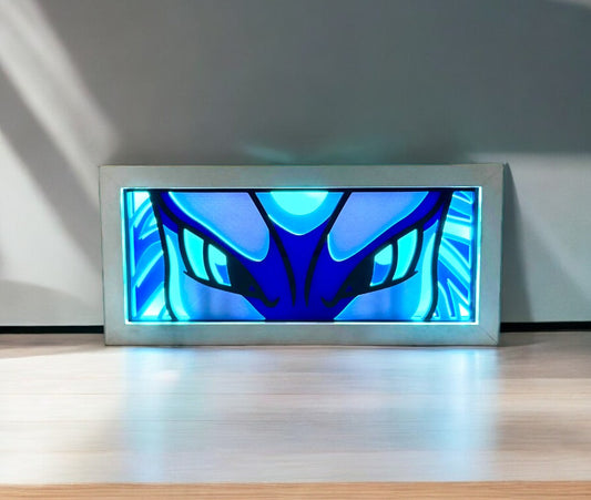 3D Printed Mewtwo Light Box – Color Changing with Remote | USB Powered