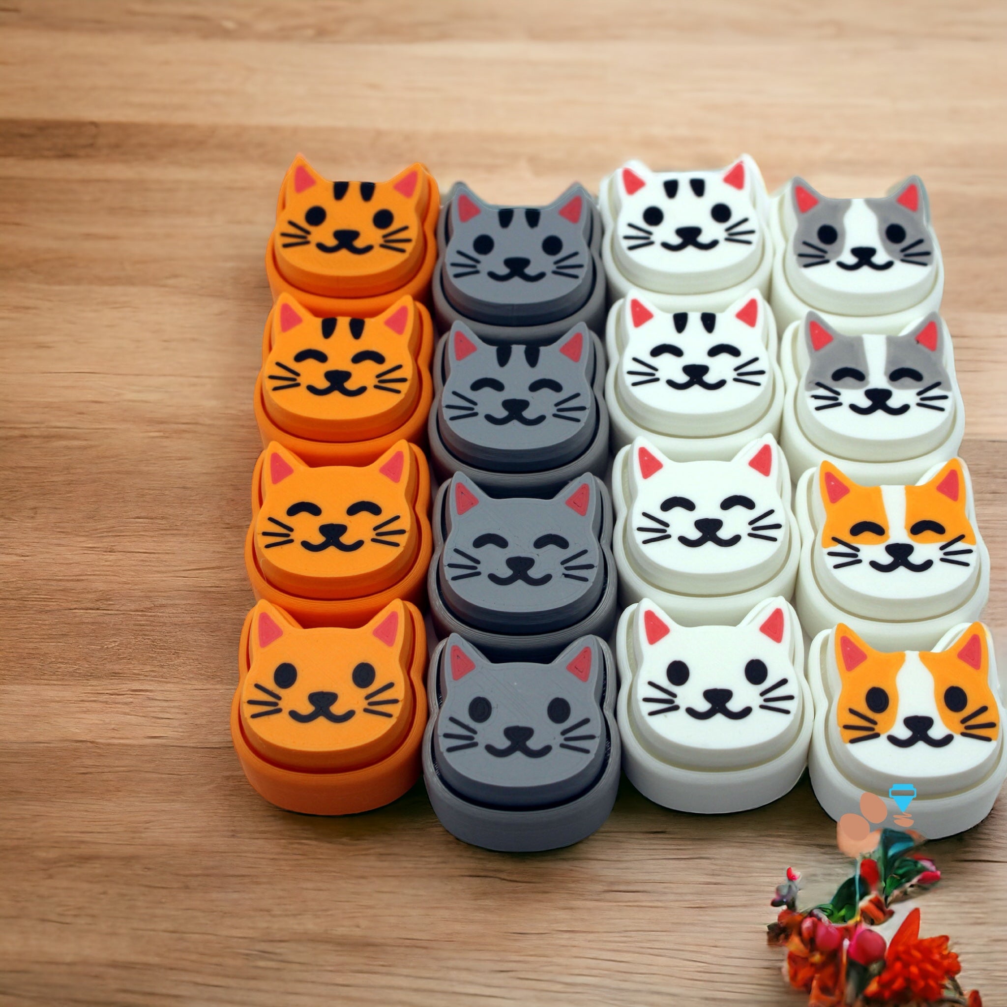 Cat Click Button Introducing the Purr-fect 3D Printed Cat Clicker Fidget Button – Here ...