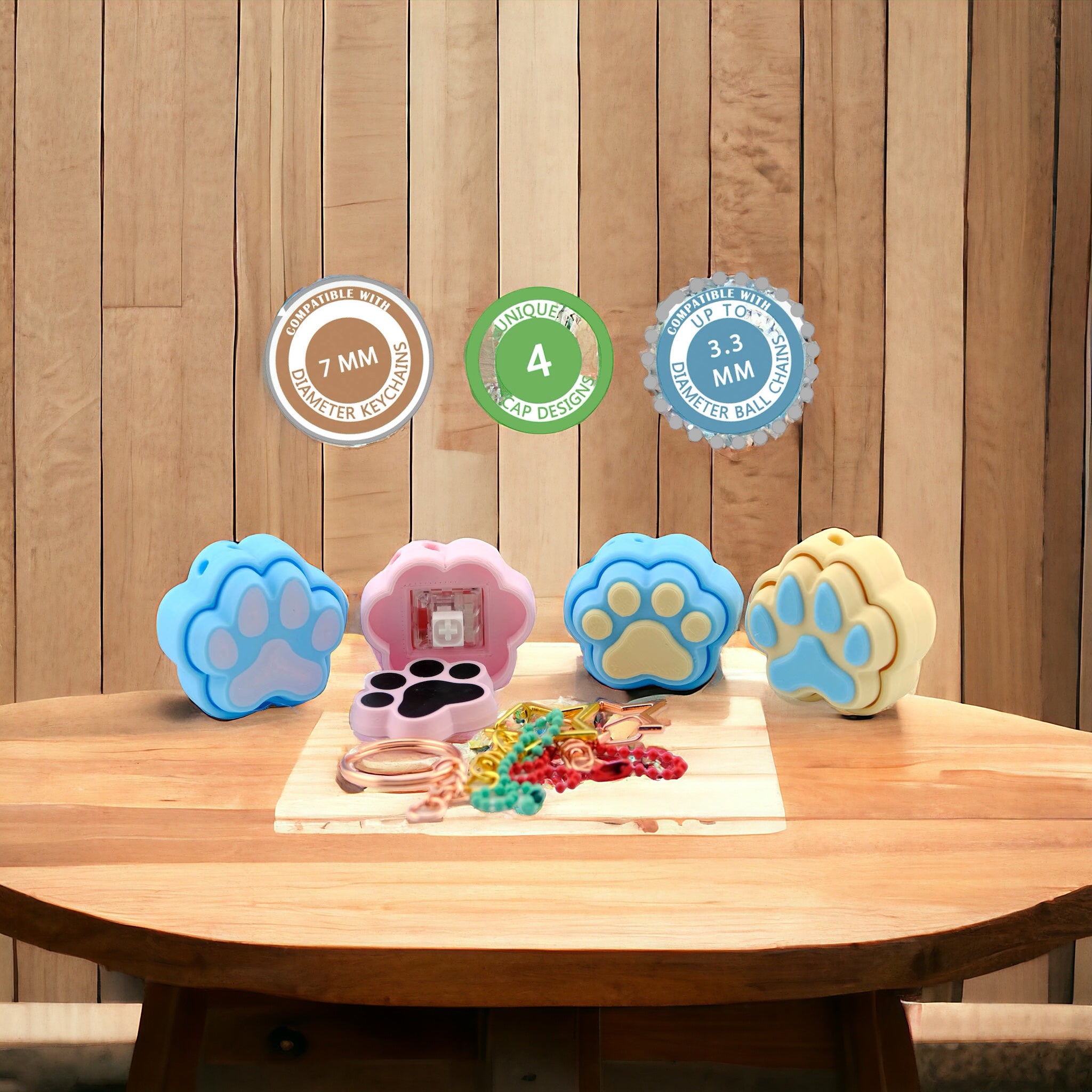 Paw Click Button Introducing the Purr-fect 3D Printed Pet Paw Clickers Fidget Button ...