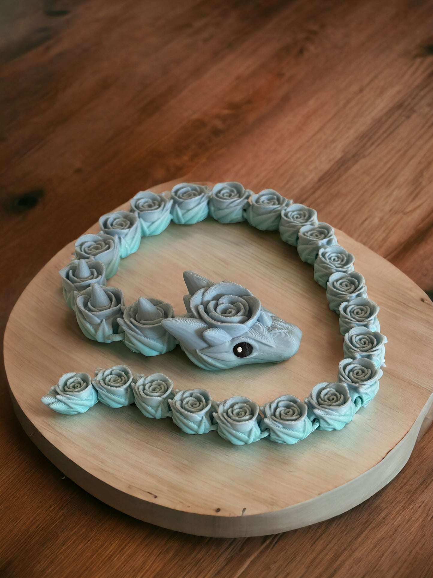 Unleash Your Creativity with Our Customizable 3D Printed Snake with Roses