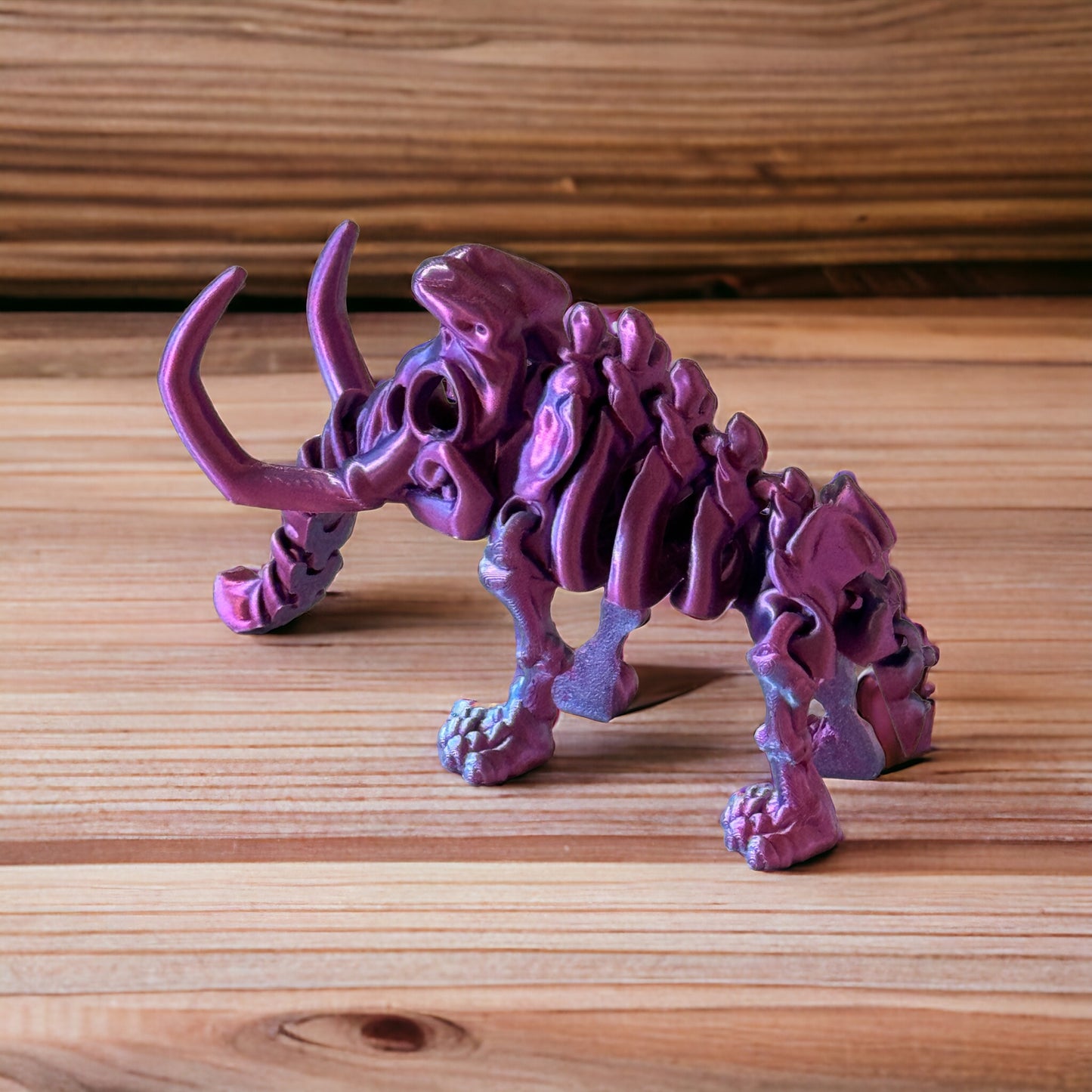 Introducing Our Stunning 3D Printed Skeleton Mammoth - Flexible Sensory - Fidget - Articulated Pet