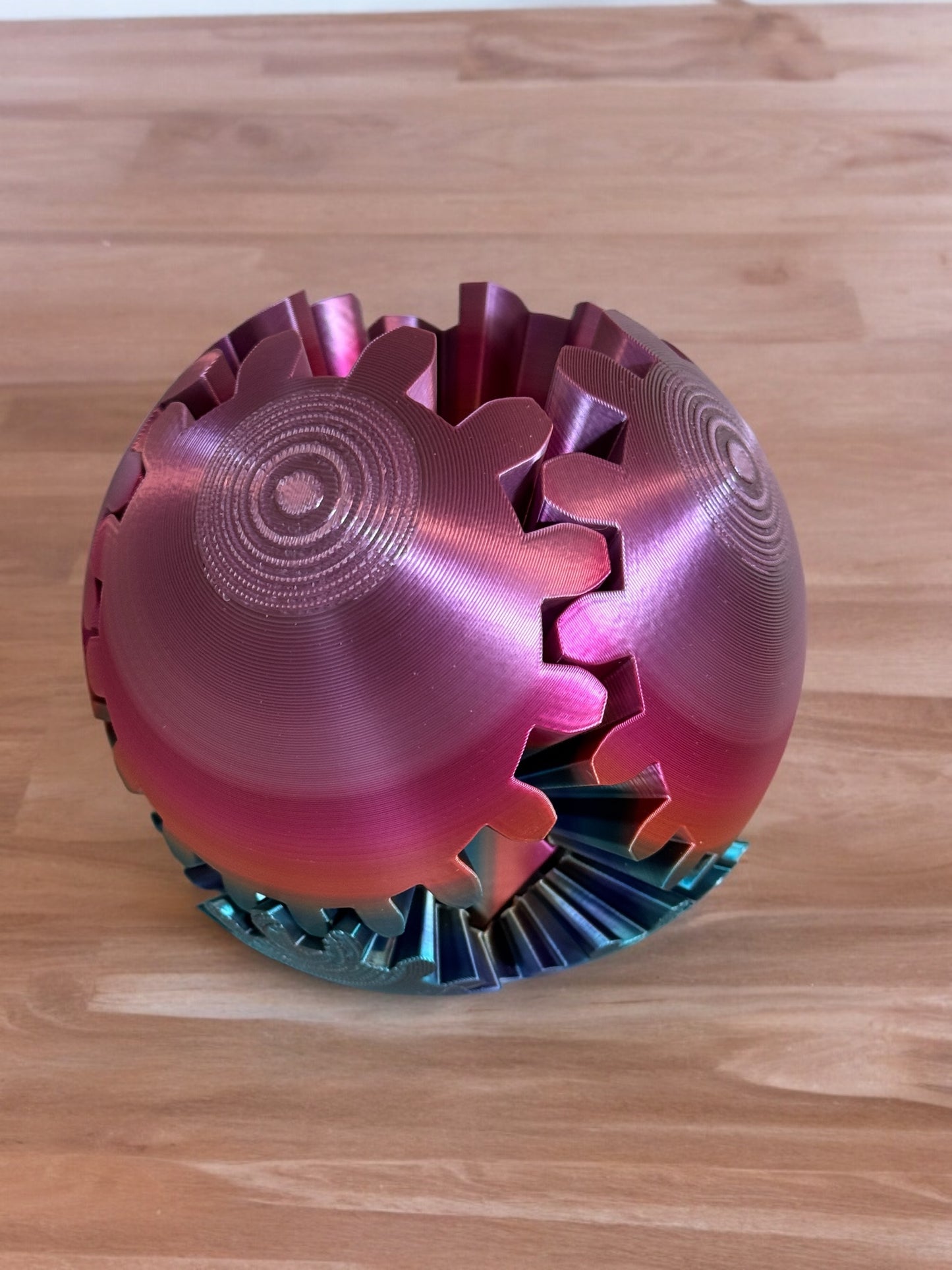 Unique 3D Printed Gear Ball Fidget Toy – Perfect Stress Reliever & Desk Accessory