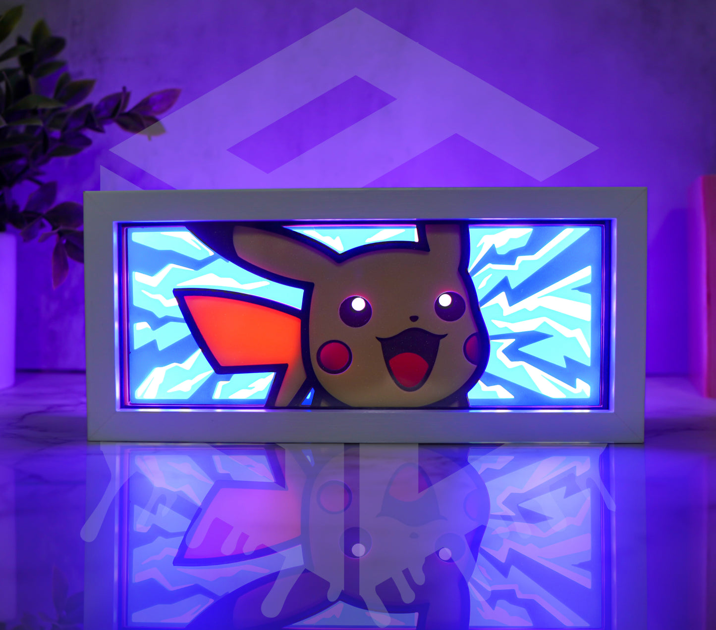 3D Printed Pikachu Light Box – Color Changing with Remote | USB Powered