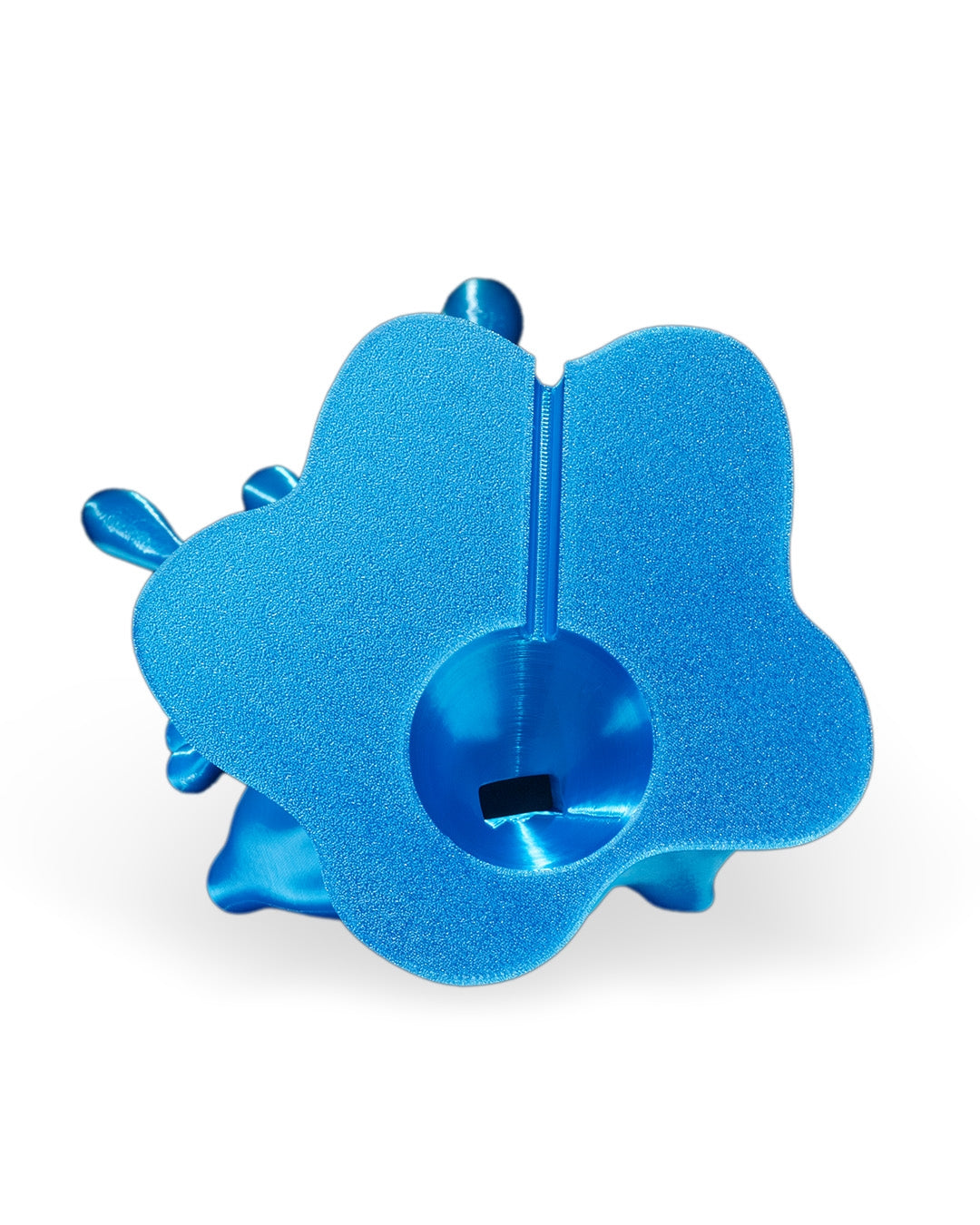 Water Splash 3D Printed Phone Stand | Customizable Colors | Charging Cable Friendly