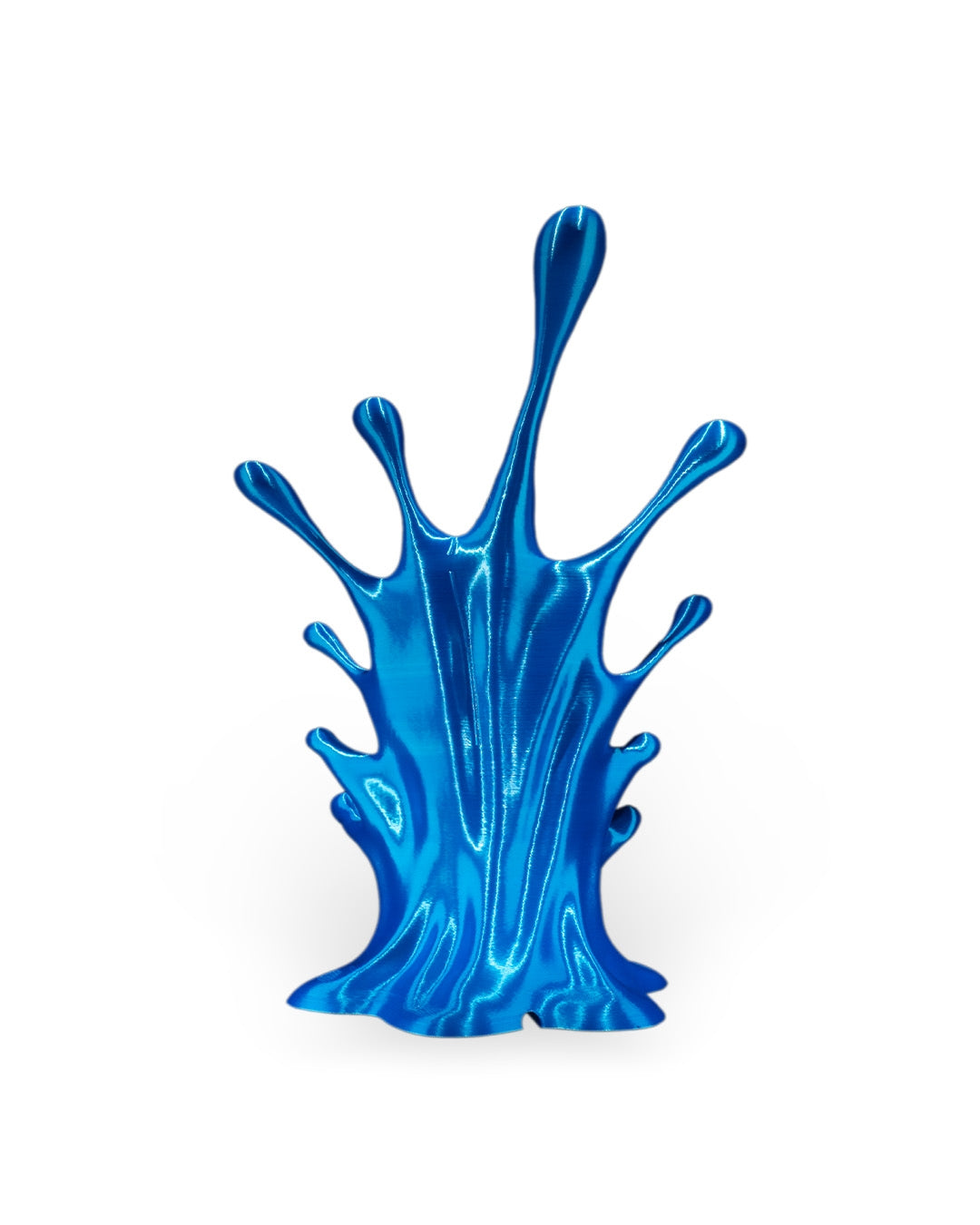 Water Splash 3D Printed Phone Stand | Customizable Colors | Charging Cable Friendly