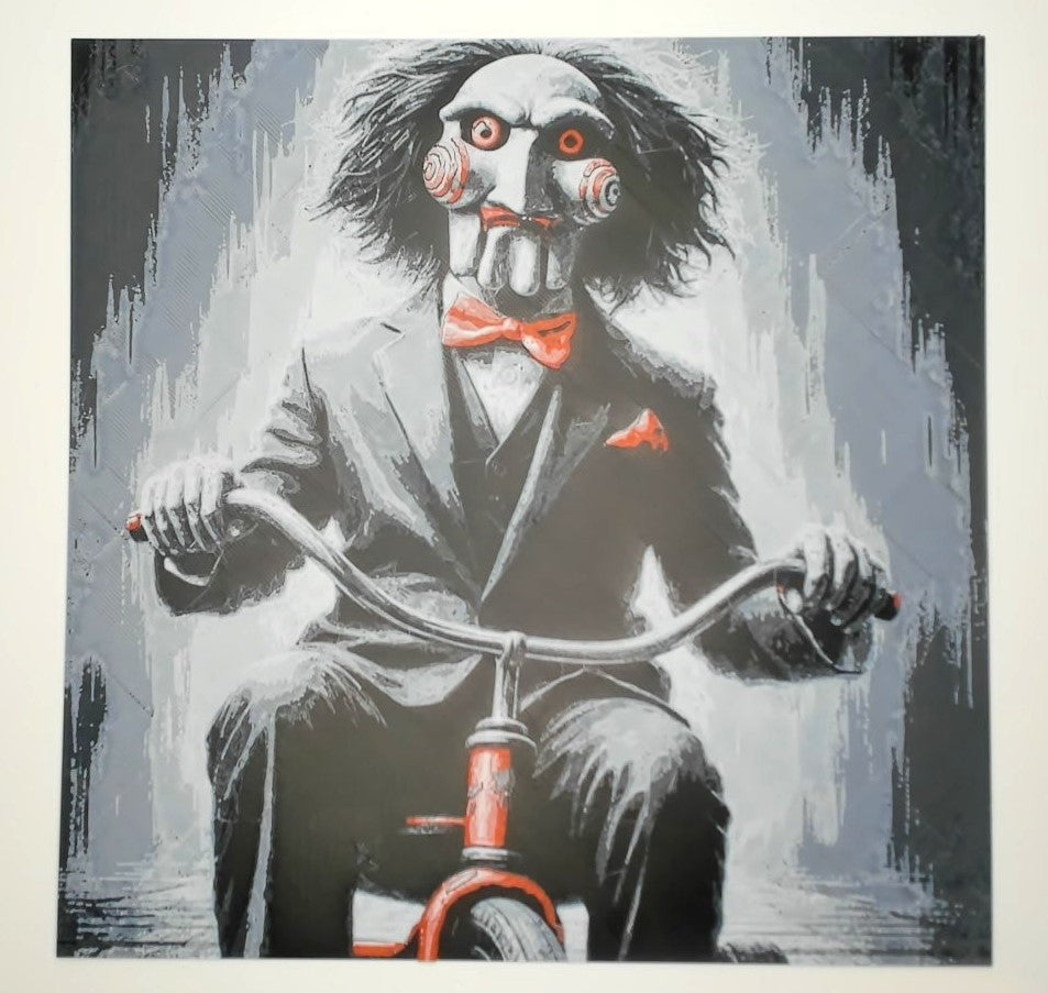 3D painted picture, 3D printed painting, FanArt - Billy the Puppet