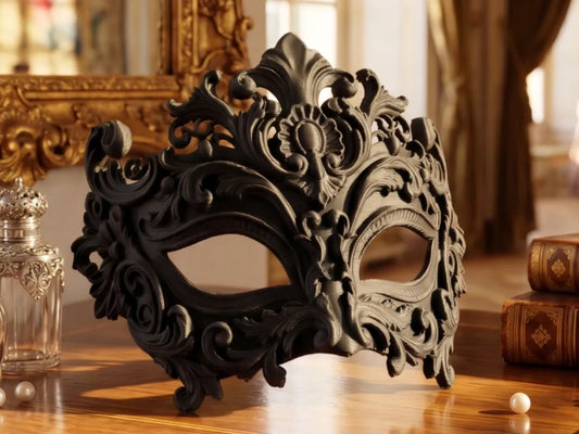 Baroque Ornate Venetian Ball Mask Art