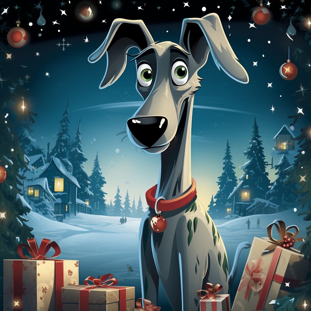 Copy of Greyhound Xmas Card - Personalised Greyhound Card