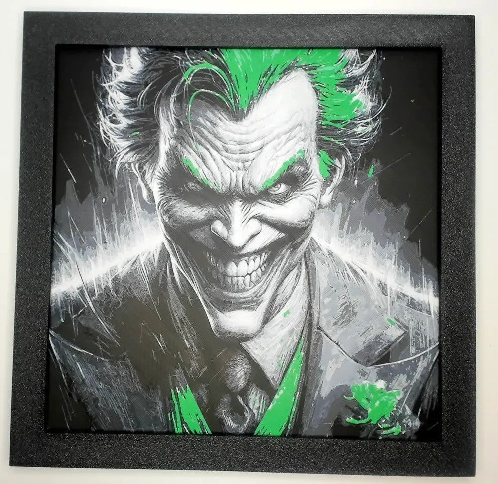 3D painted picture, 3D printed painting, FanArt - Joker