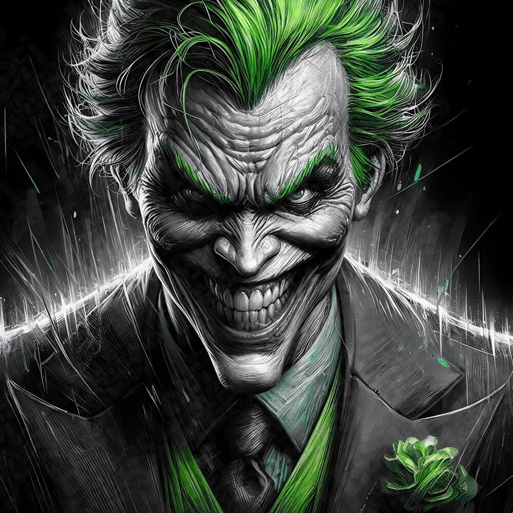 3D painted picture, 3D printed painting, FanArt - Joker