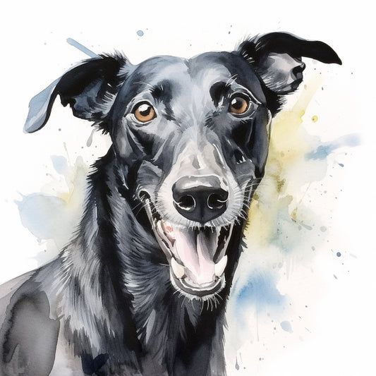 Personalised Greyhound Dog Greetings Card / (6" x 4") with Envelope - Ideal for any occasion. Can be left blank if preferred