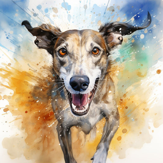 Majestic 10 x Print Watercolour Greyhound art Greyhound print Greyhound watercolour Greyhound wall art Greyhound home decor