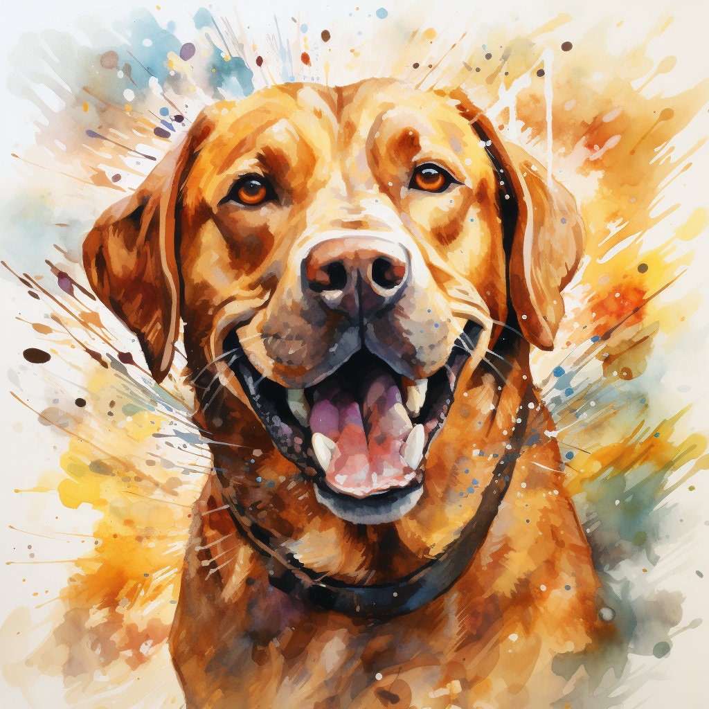 Majestic 10 x Print Watercolour Labrador Retriever art Labrador Retriever print Labrador Retriever watercolour Labrador Retriever home decor