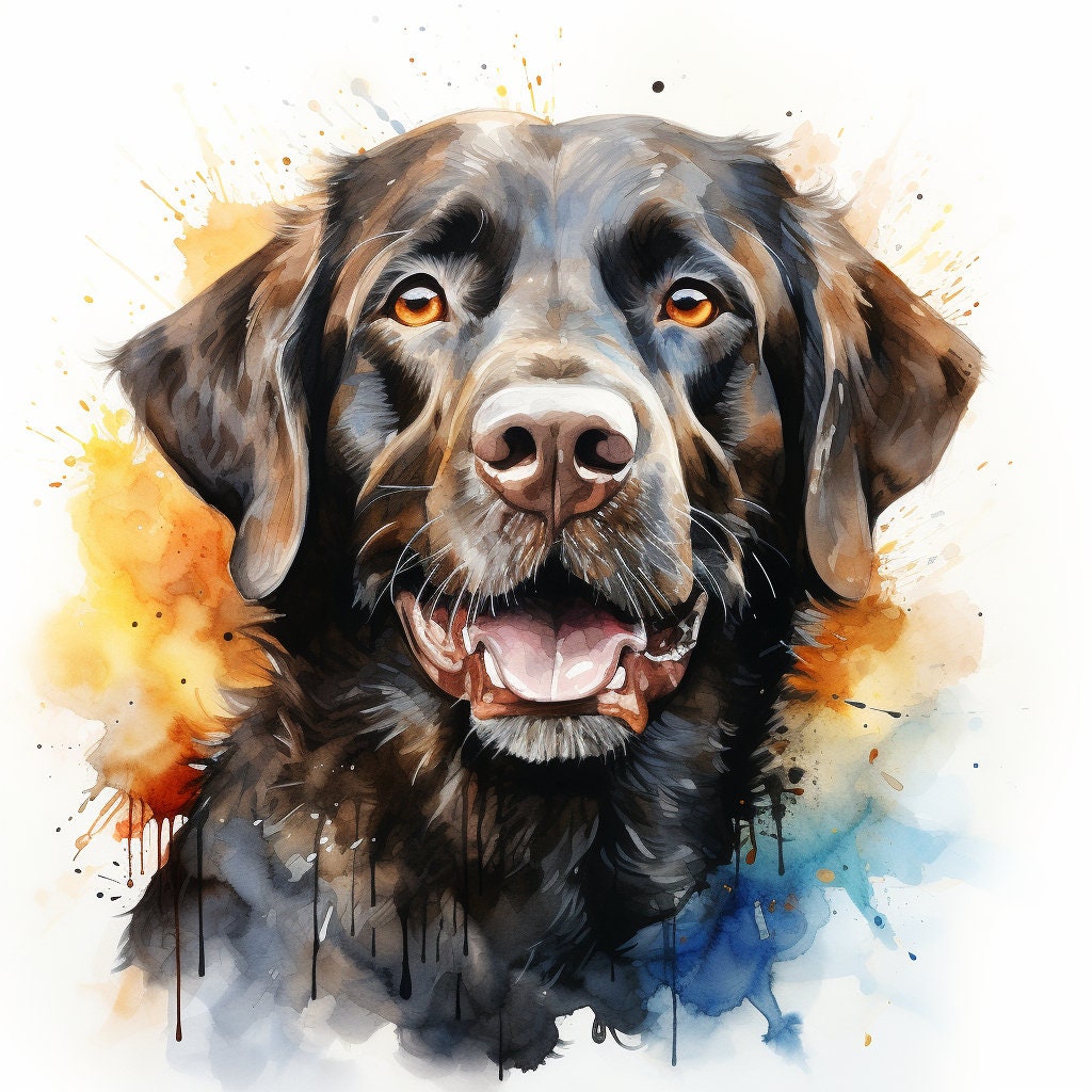 Majestic 10 x Print Watercolour Labrador Retriever art Labrador Retriever print Labrador Retriever watercolour Labrador Retriever home decor