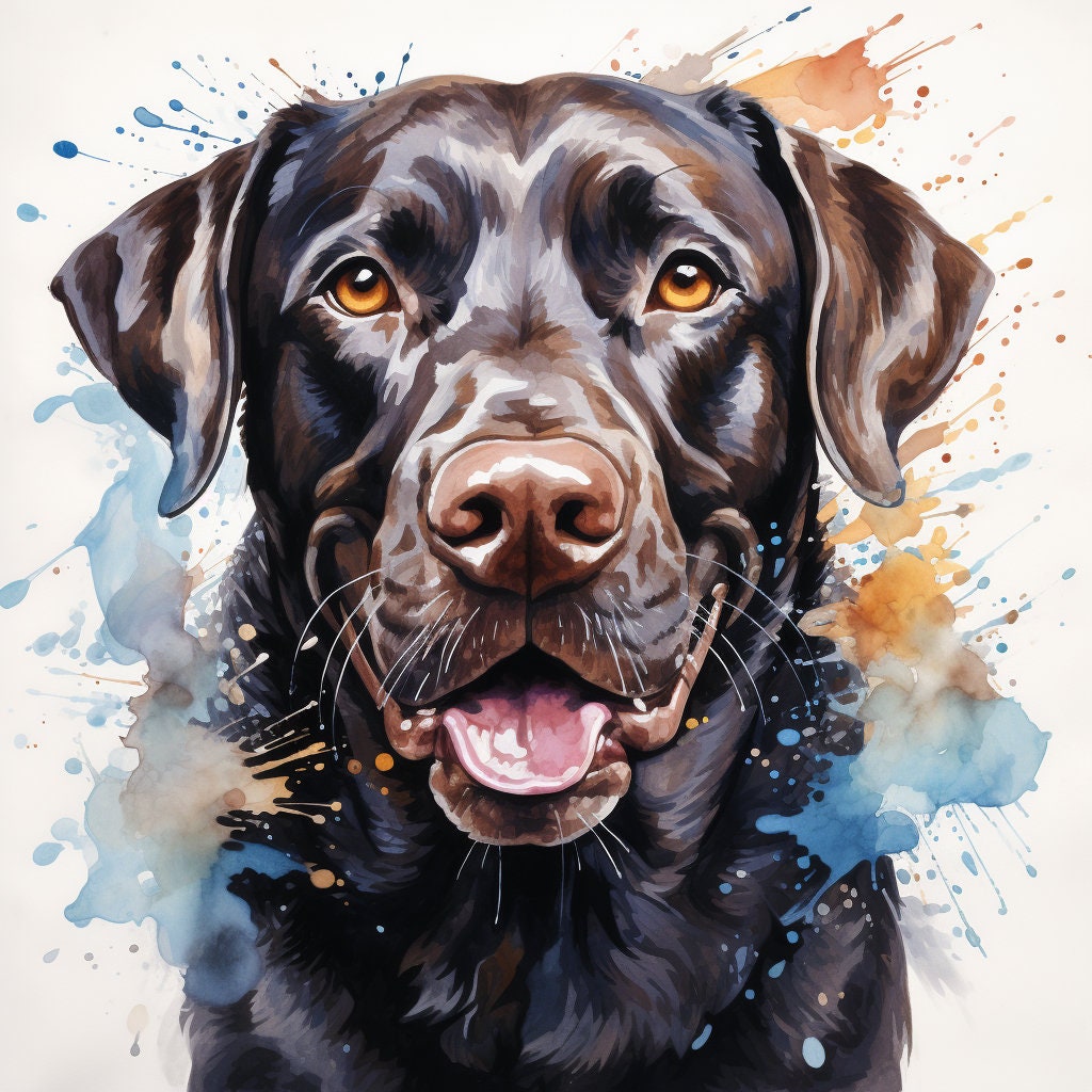 Majestic 10 x Print Watercolour Labrador Retriever art Labrador Retriever print Labrador Retriever watercolour Labrador Retriever home decor
