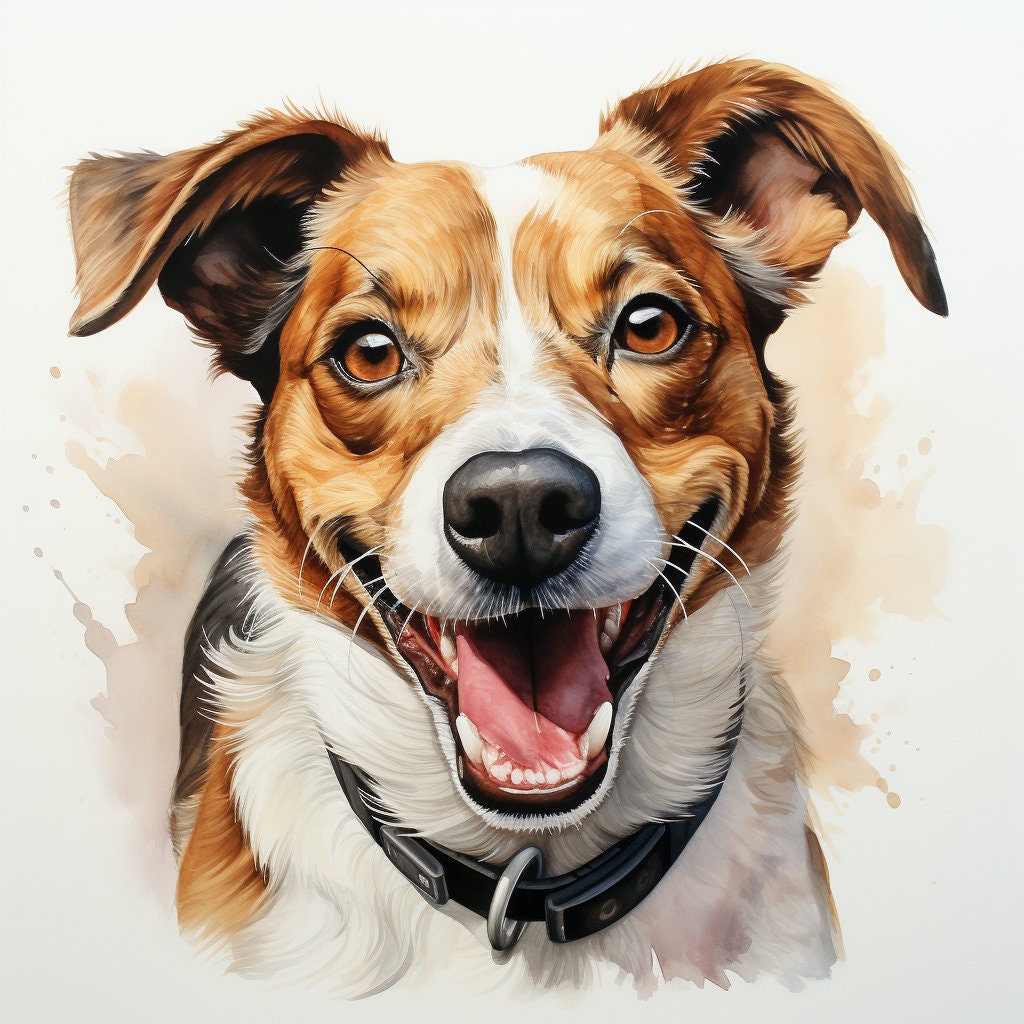 Majestic 10 x Print Watercolour Jack Russell Terrier art Jack Russell Terrier watercolour Jack Russell Terrier wall art