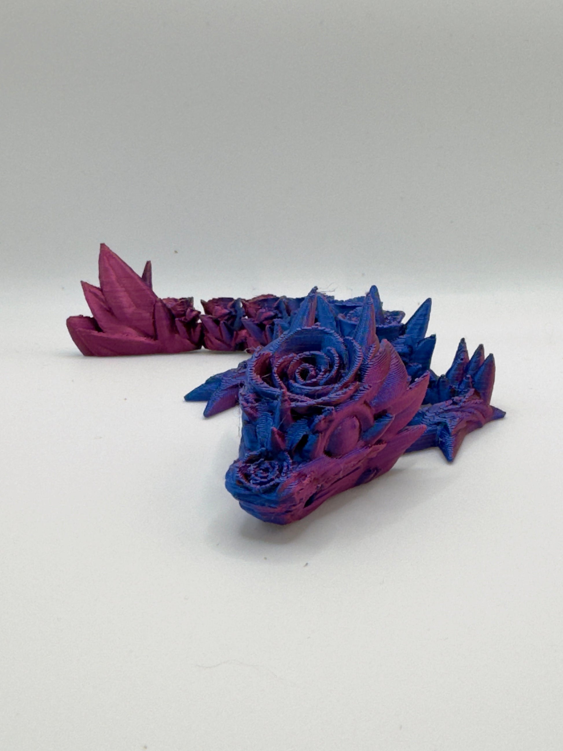 Articulated Baby Rose Dragon, 3D Printed Cinderwing Design