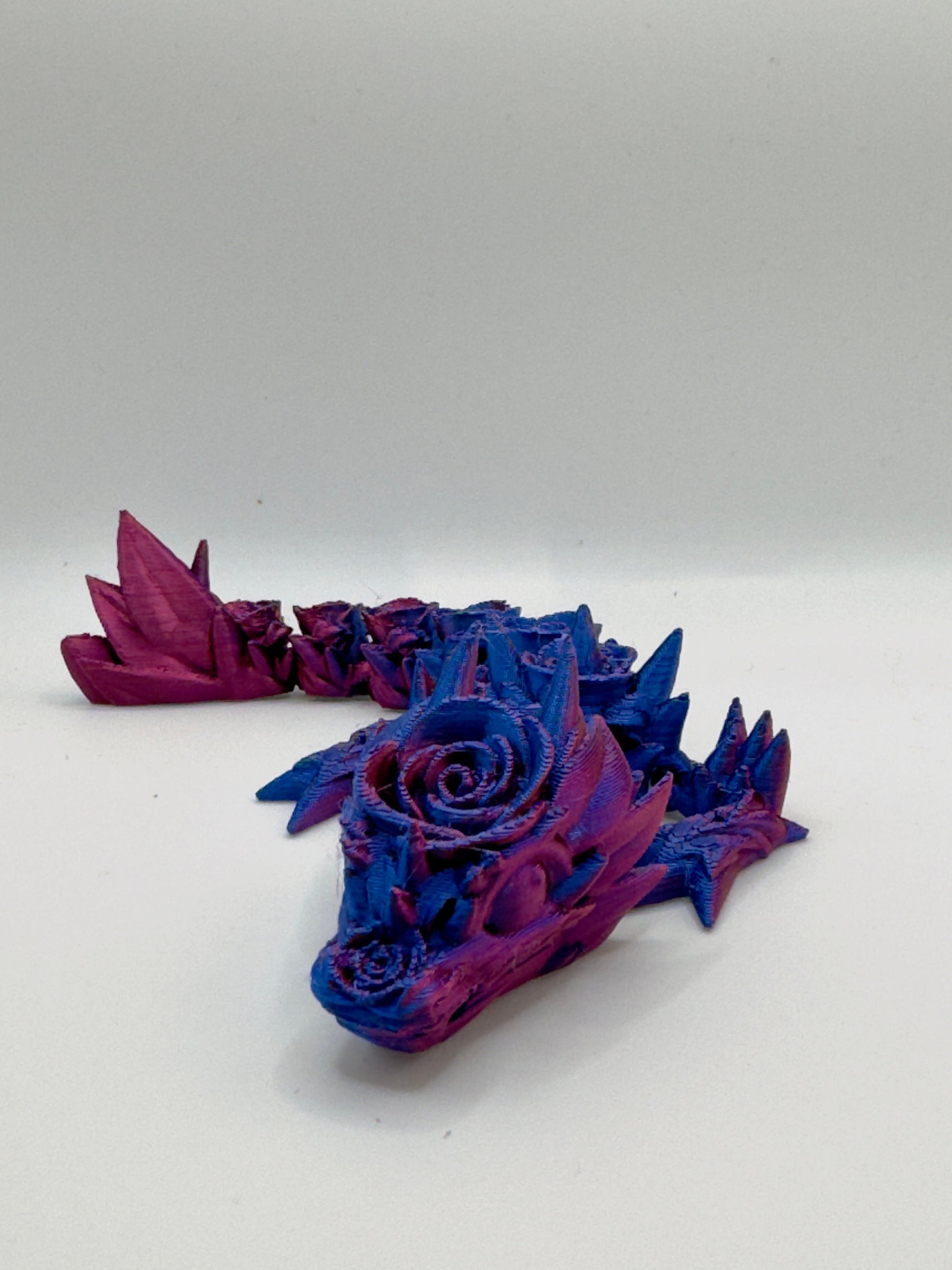 Articulated Baby Rose Dragon, 3D Printed Cinderwing Design
