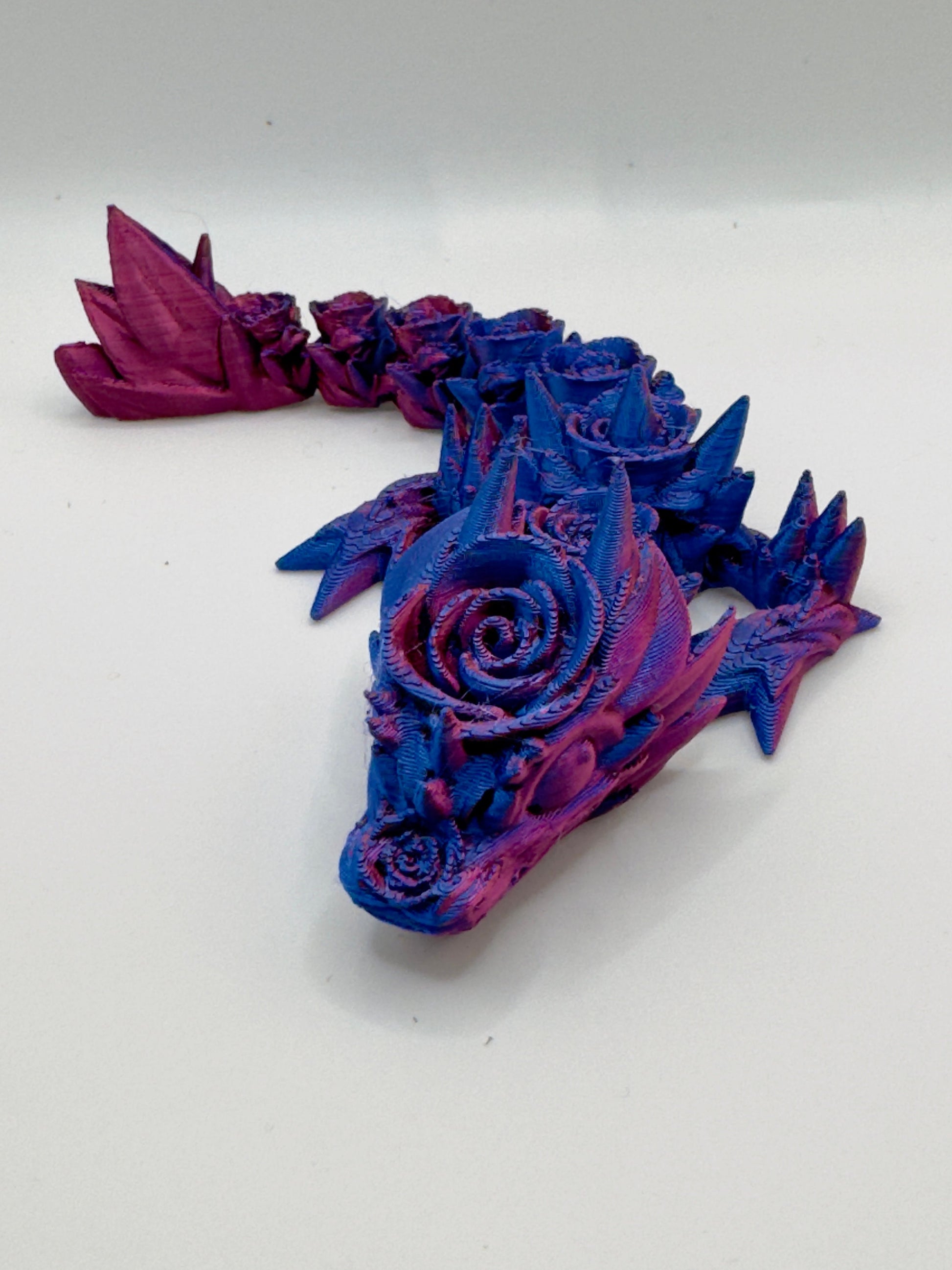Articulated Baby Rose Dragon, 3D Printed Cinderwing Design