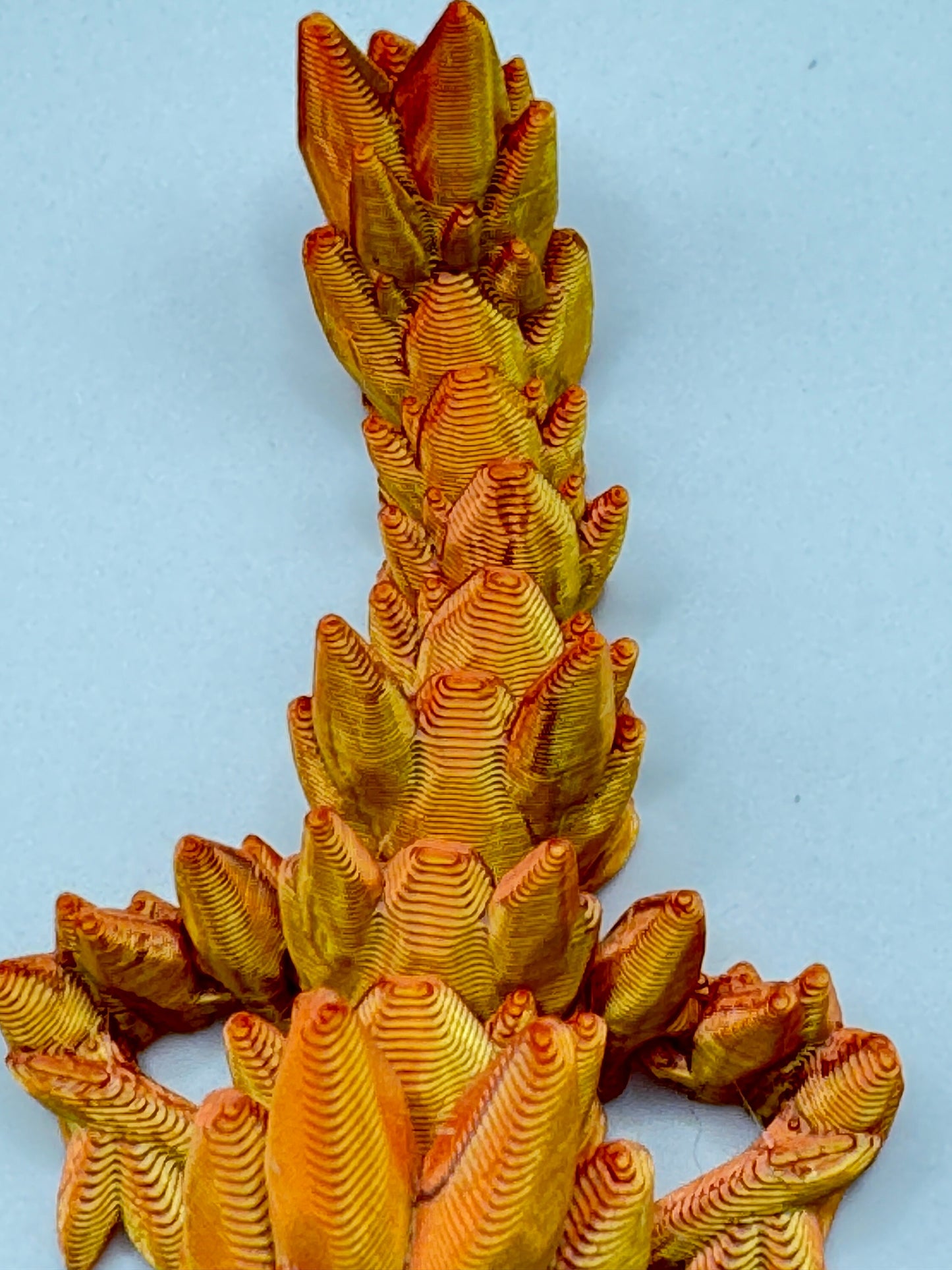Discover Adorable Magic with our Articulated Baby Gemstone Dragon - 3D Printed in Gold with Cinderwing Design!
