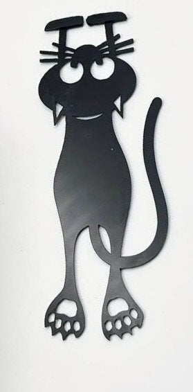 Black cat bookmark