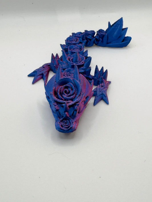 Articulated Baby Rose Dragon, 3D Printed Cinderwing Design