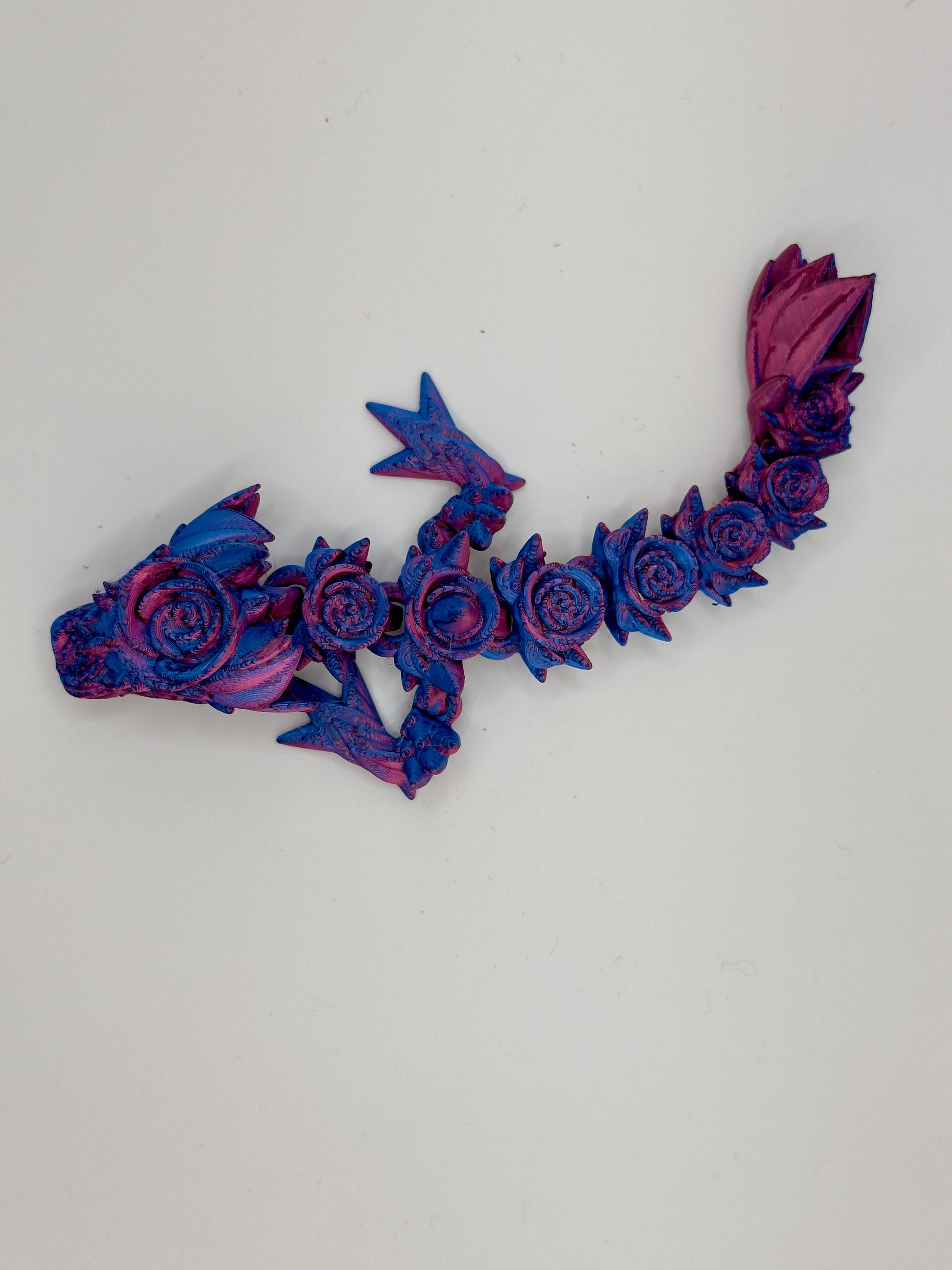 Articulated Baby Rose Dragon, 3D Printed Cinderwing Design