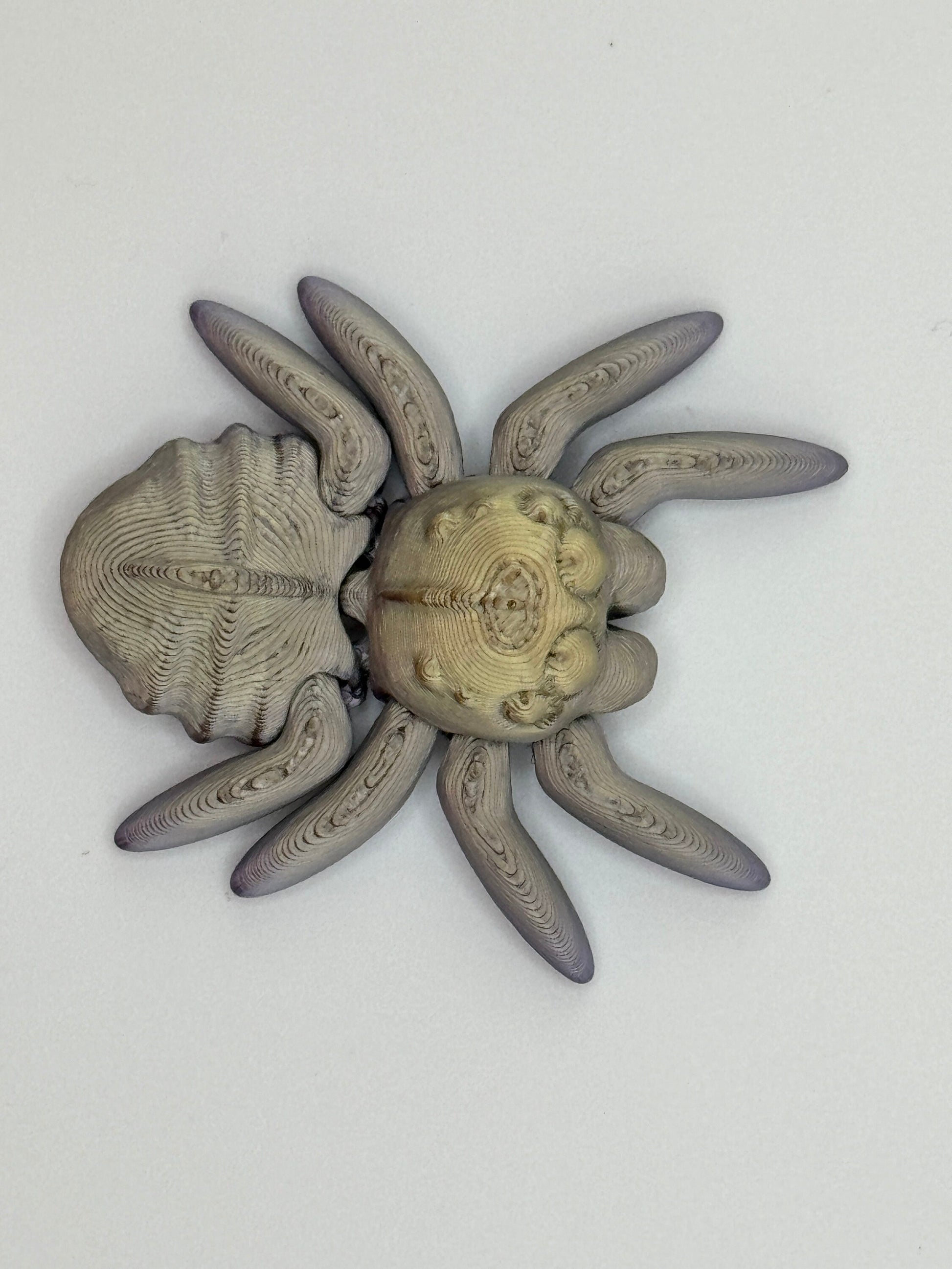 3D Printed Cinderwing3d_Tiny_ Spider - Cute and Cuddly Articulated Desktop Friend, Stress Reliever - Random Beautiful Colors! Bio-Friendly