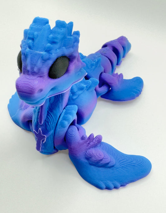 Fidget Loch Ness Monster Toy | 3D Printed Articulated LochNess Monster