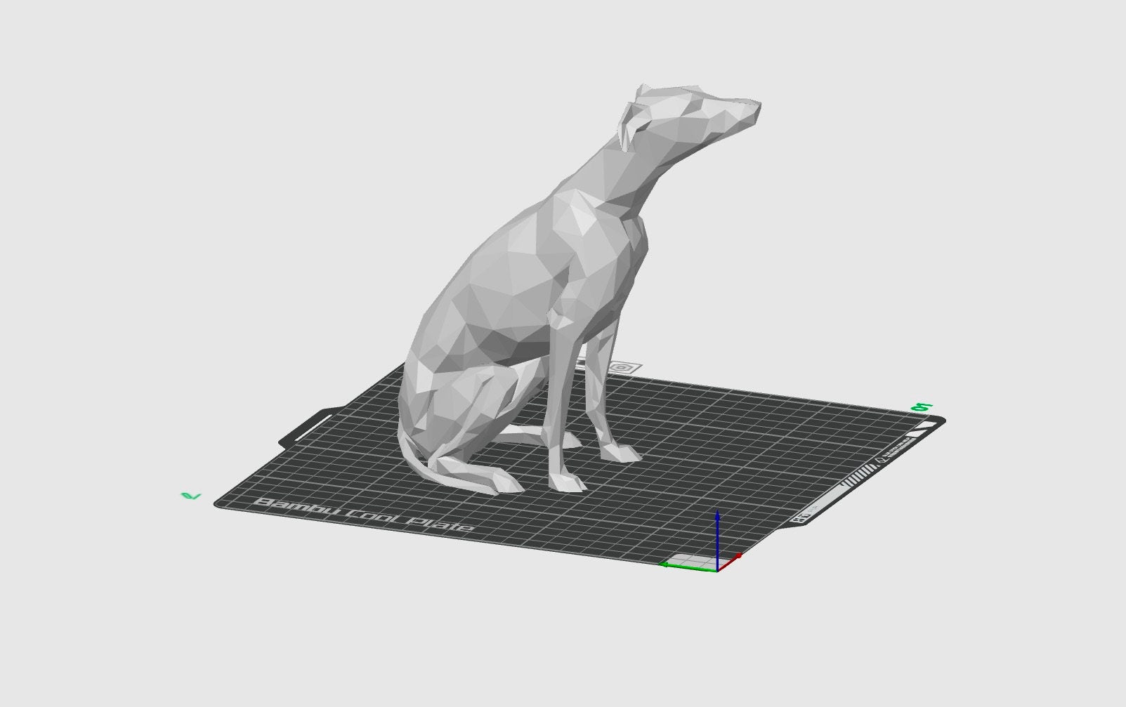 3d printed model of Whippet, Greyhound, Lurcher, Sighthound, saluki. Lightweight ornament, ideal gift, various colours. Stocking filler