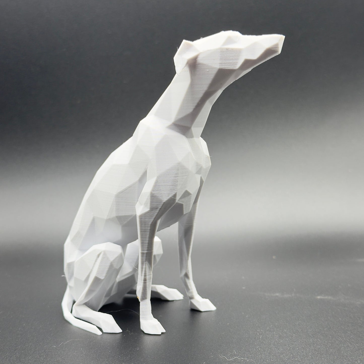 3d printed model of Whippet, Greyhound, Lurcher, Sighthound, saluki. Lightweight ornament, ideal gift, various colours. Stocking filler