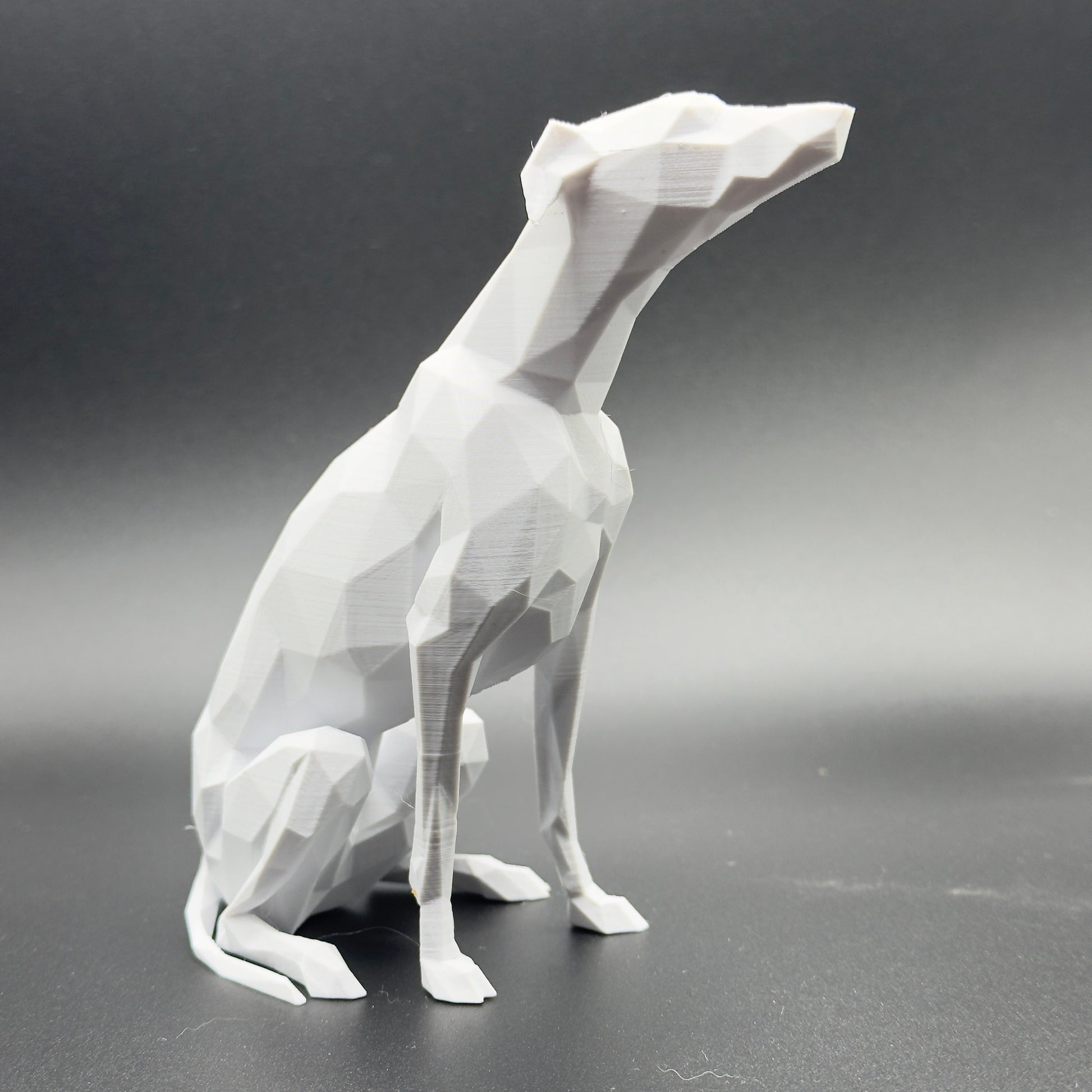 3d printed model of Whippet, Greyhound, Lurcher, Sighthound, saluki. Lightweight ornament, ideal gift, various colours. Stocking filler