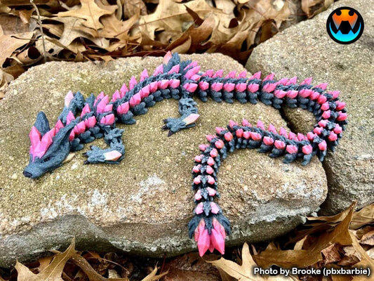 Unleash the Mystical Magic: 3D Printed Crystal Wolf Dragon