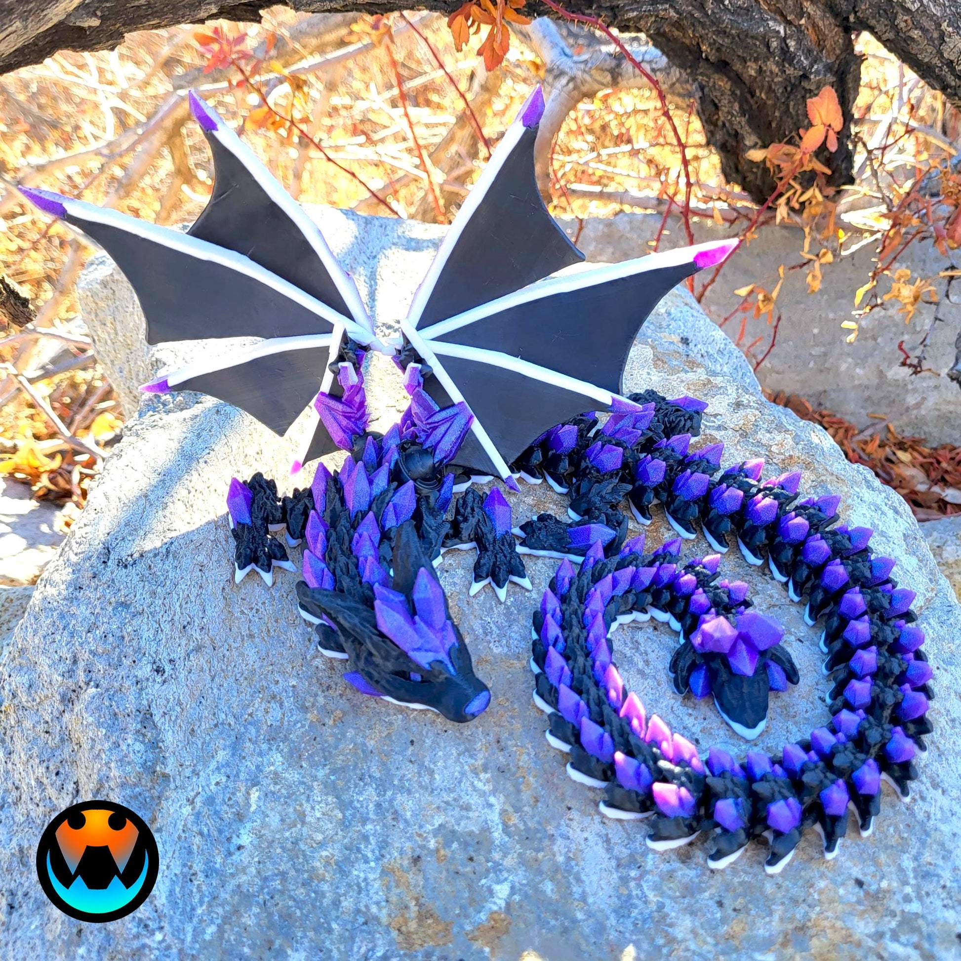 Unleash the Mystical Magic: 3D Printed Crystal Wolf Dragon