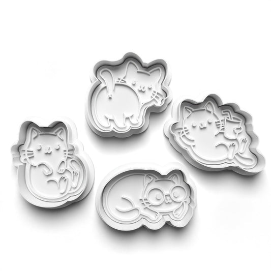 Bake Up Whisker Wonderland with Our Adorable Cat Cookie Cutter Set!