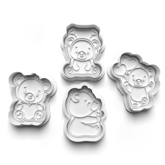 Hug-able Sweetness Awaits with Our Teddy Bear Cookie Cutter Set!