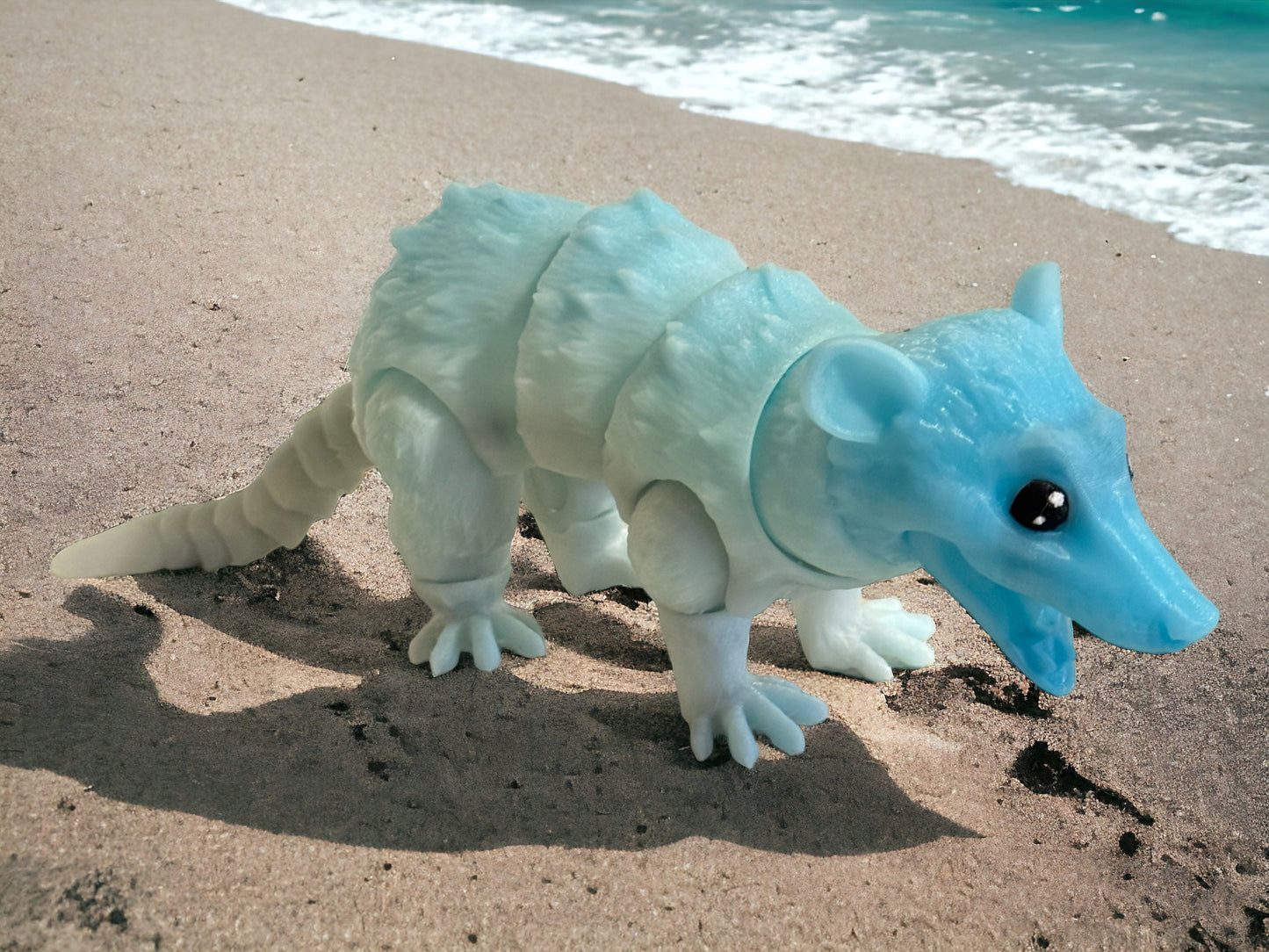 Adorable Articulated Opossum Fidget Toy | 3D Printed Eco-Friendly Desk Companion | Playful Possum Stress Relief Toy | Unique Gift Idea