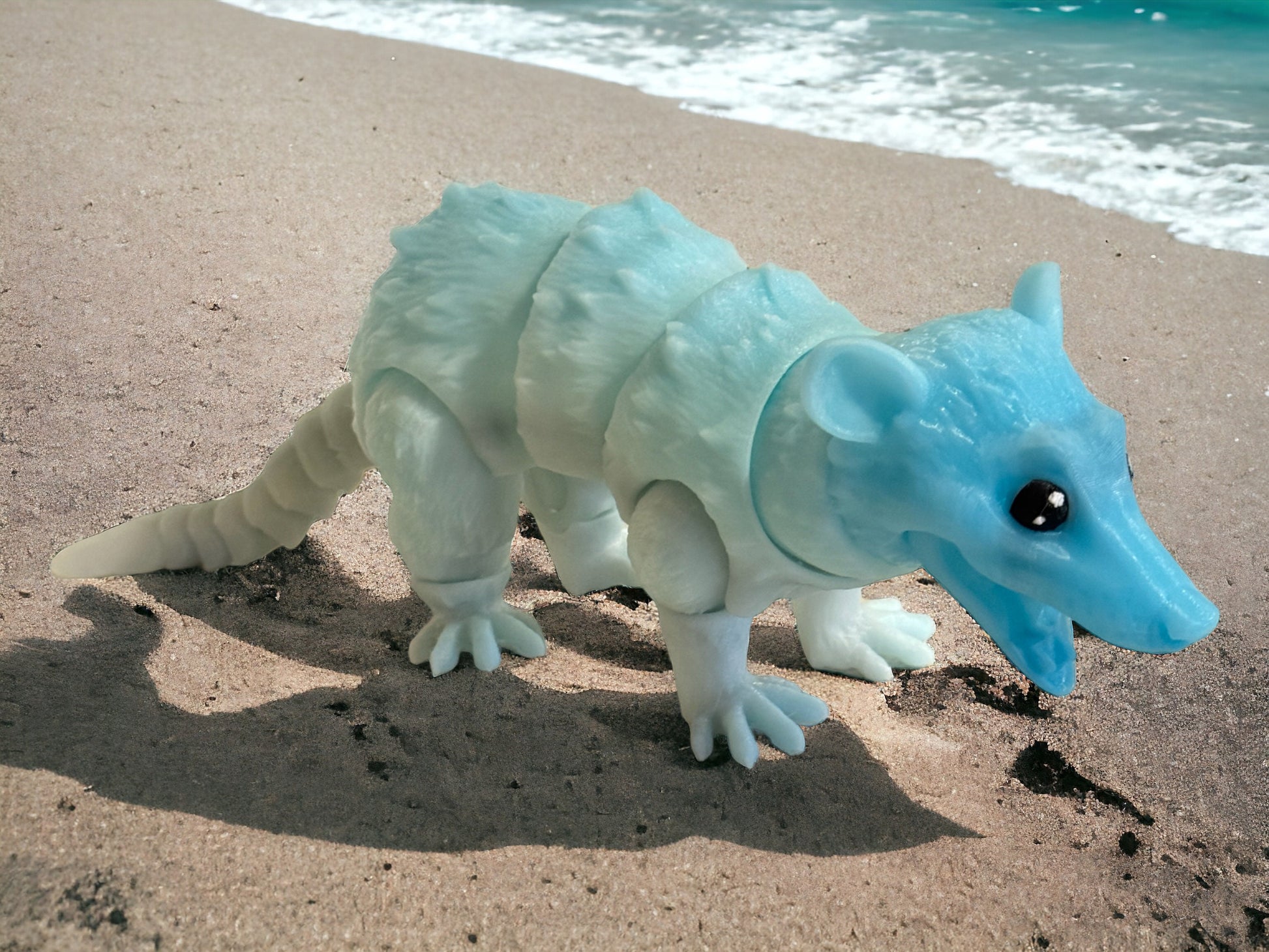 Adorable Articulated Opossum Fidget Toy | 3D Printed Eco-Friendly Desk Companion | Playful Possum Stress Relief Toy | Unique Gift Idea