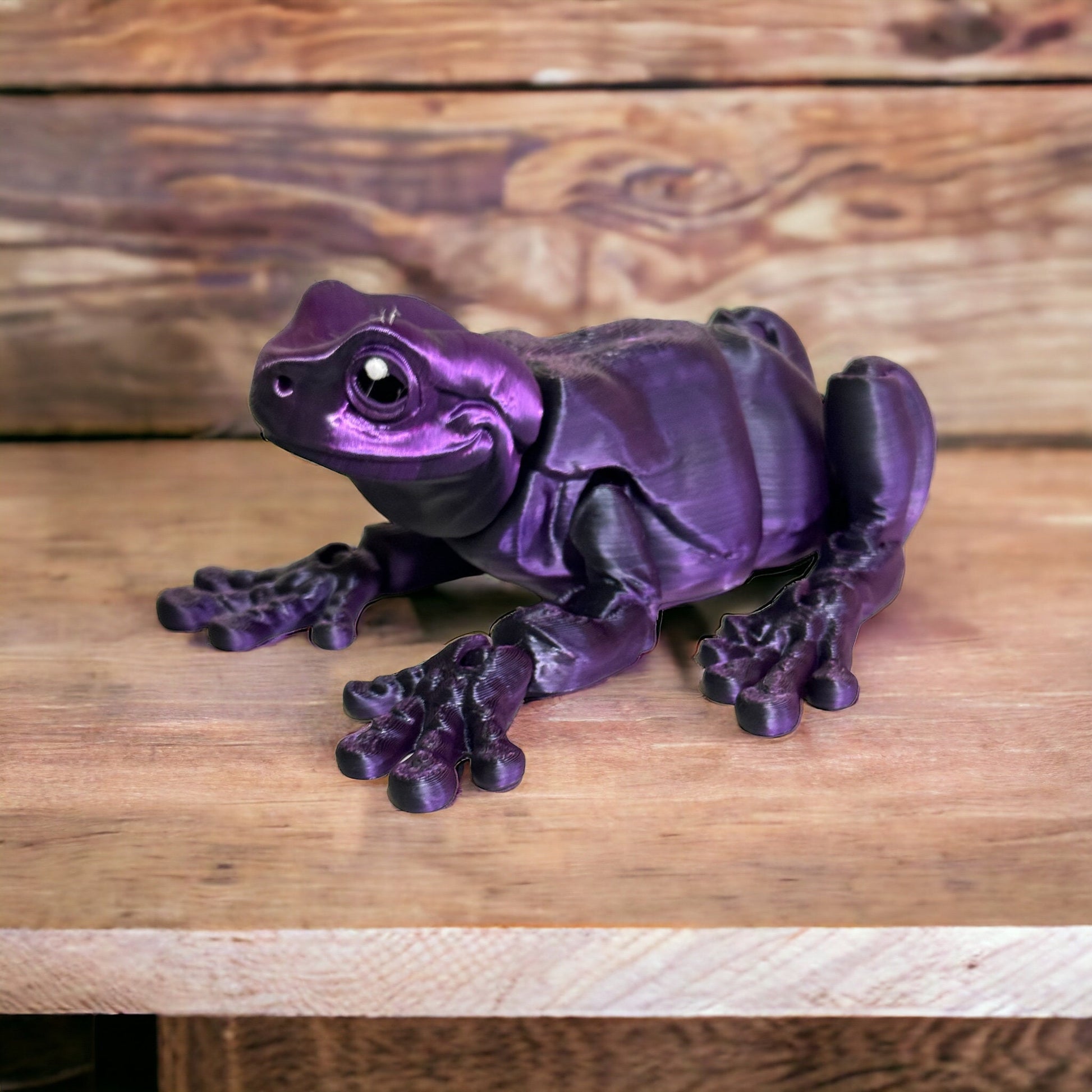 3d printed articulated Tree Frog, White's Tree Frog - MatMireMakes