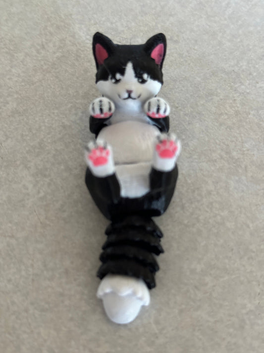 Flexi Cute Cat Key Rings - Whimsical Multicolour Prints for Purrfect Style!