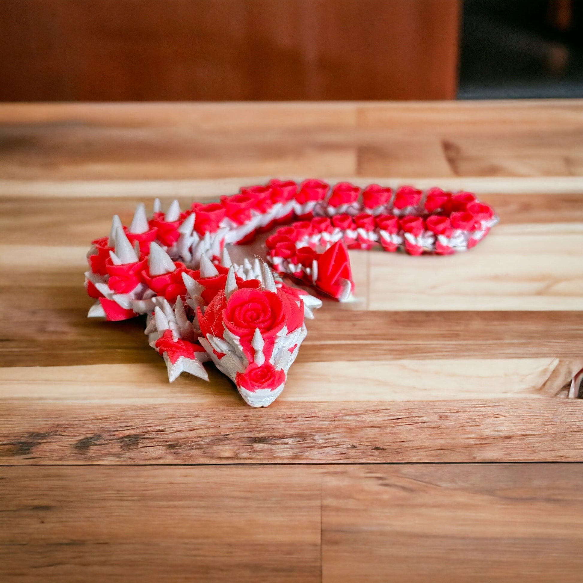 Unleash the Magic of Love with Our Handcrafted 3D Printed Valentine's Rose Dragon!