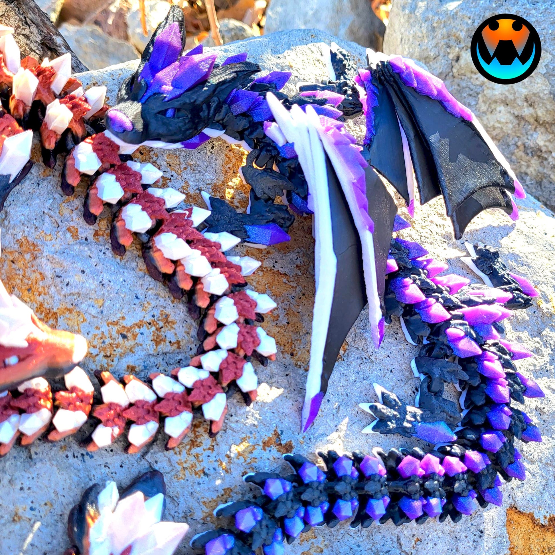 Unleash the Mystical Magic: 3D Printed Crystal Wolf Dragon