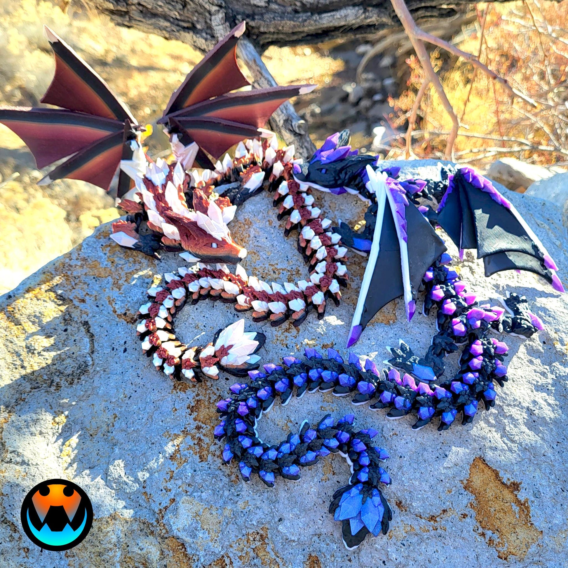 Unleash the Mystical Magic: 3D Printed Crystal Wolf Dragon