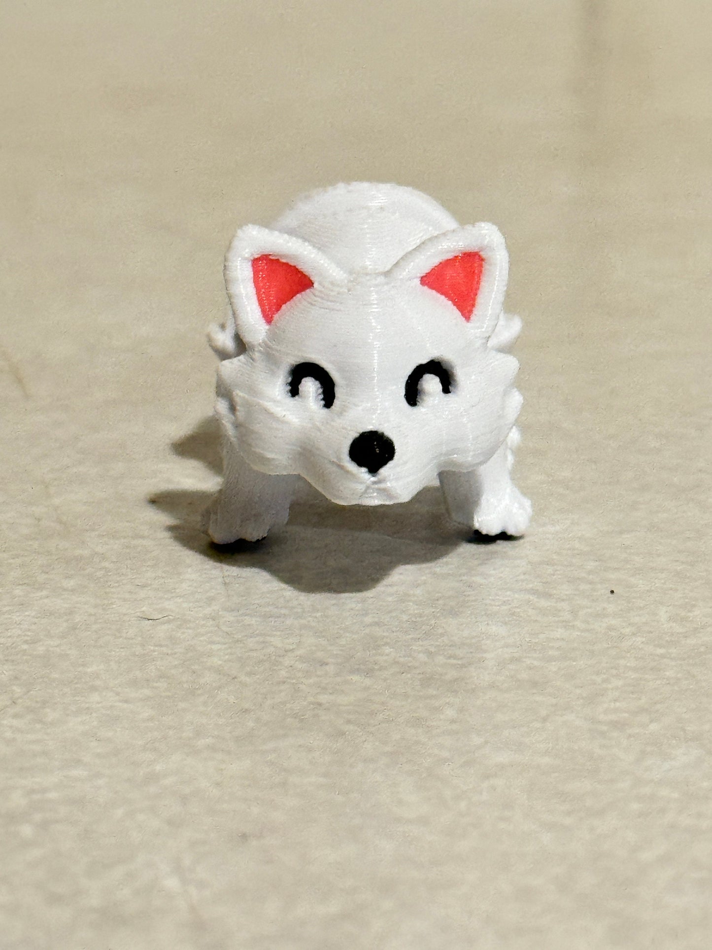 Discover Whimsical Wonders: Articulated Lazy Arctic Fox 3D Print!