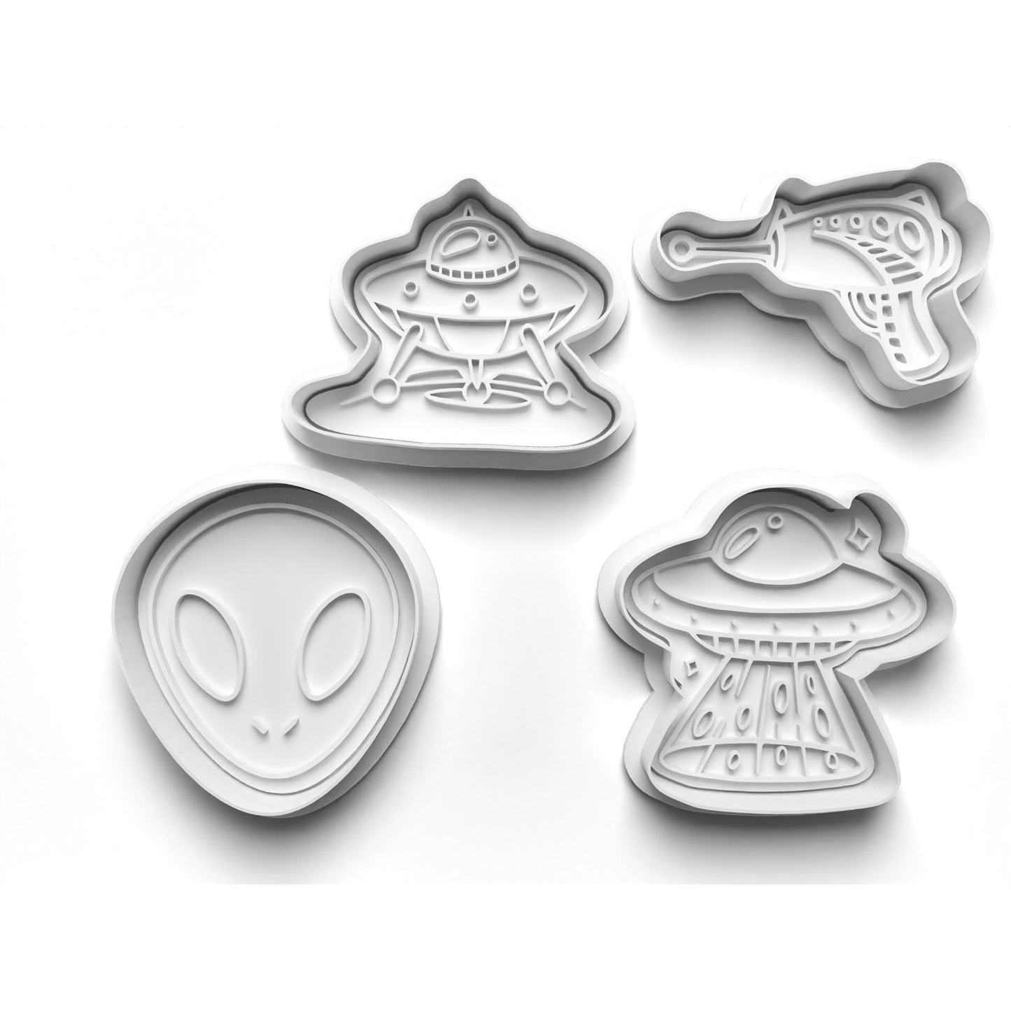 Unleash Extraterrestrial Delight with our Alien Cookie Cutter Set!