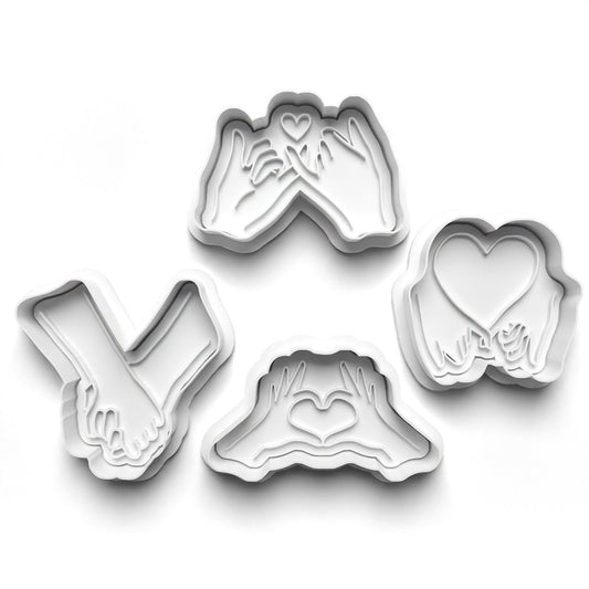 Hold Love in Your Hands with Our Valentine's Hands Cookie Cutter Set!