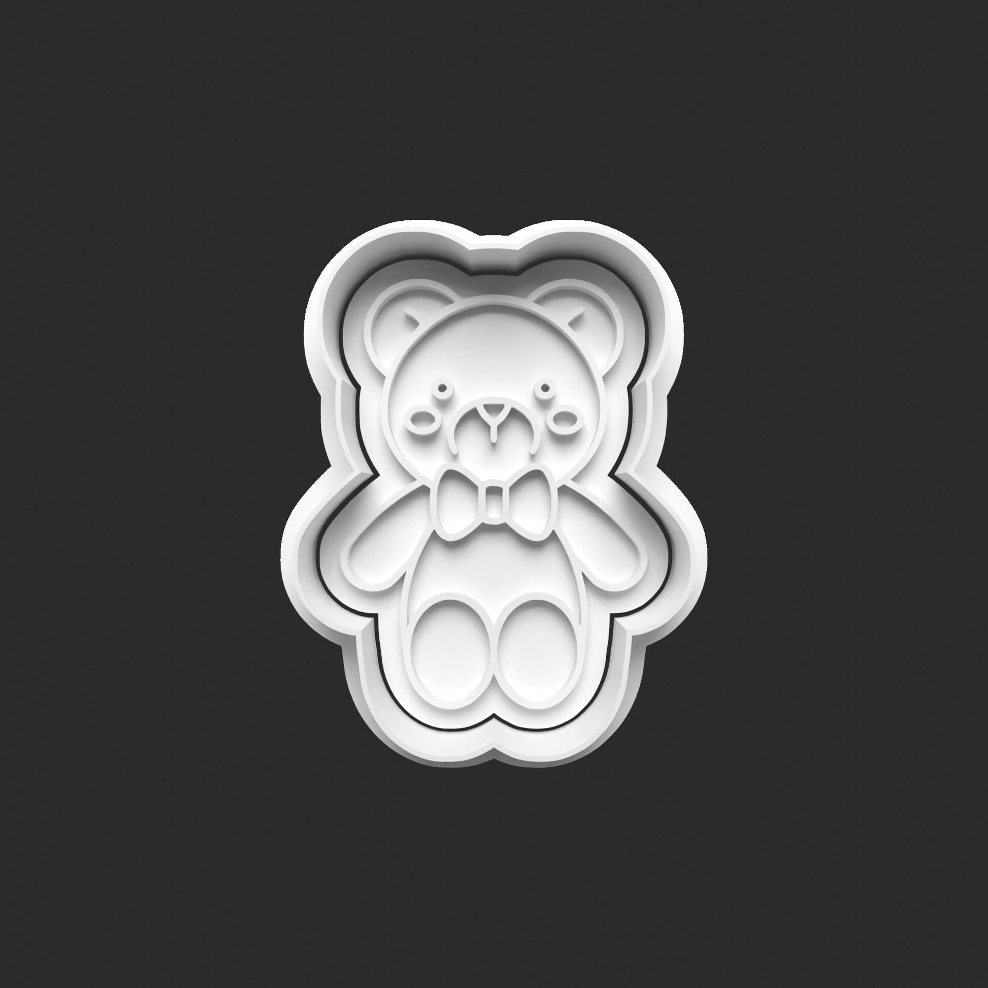 Unleash the Sweetness with Our 3D Printed Teddy Bear Cookie Cutters! 0521